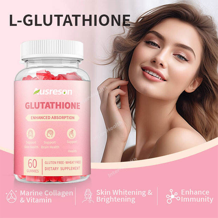 Produto de Beleza de Colágeno com Vitamina C da Ausreson, Gomas de Glutationa para Clareamento da Pele
