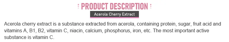 Certificação de Qualidade do Extrato de Acerola
