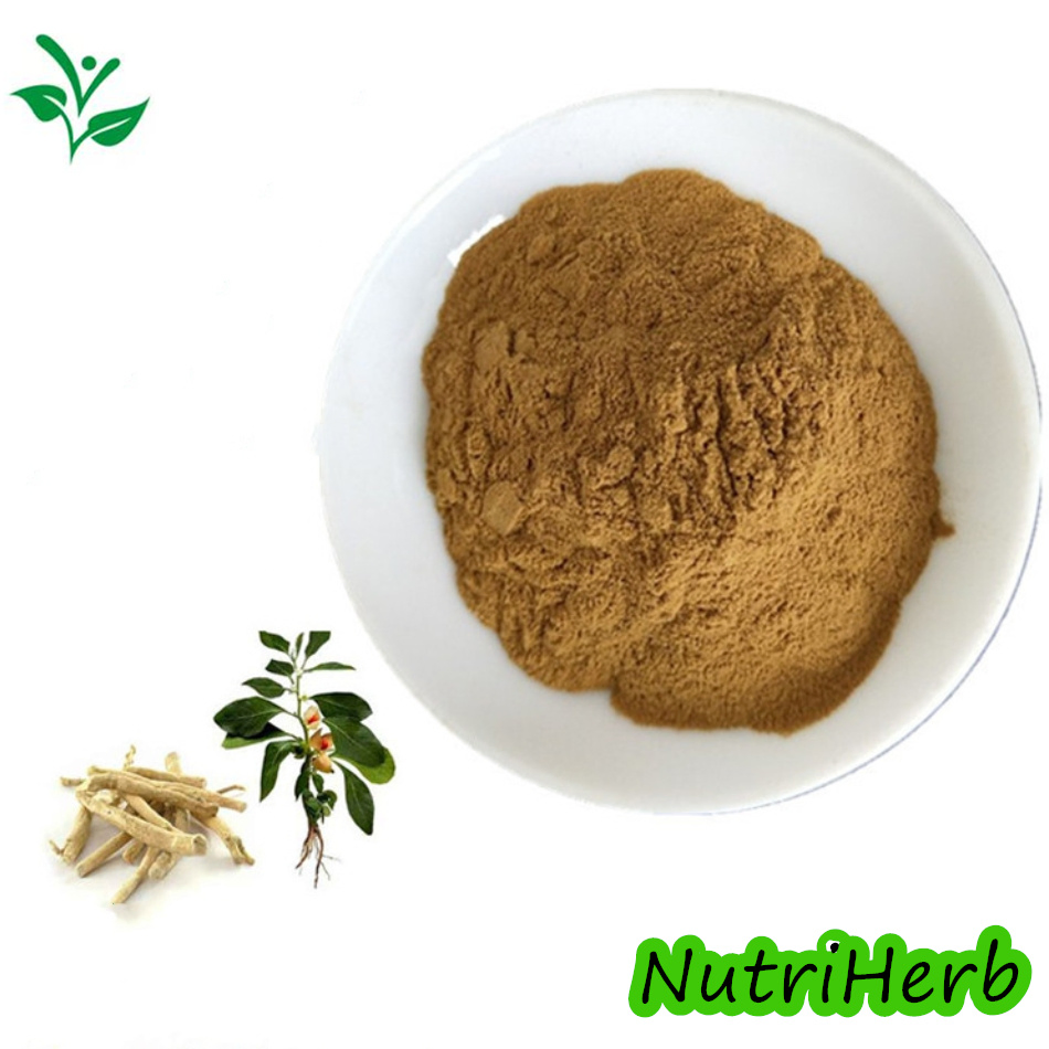 Extrato em Pó de Ashwagandha com Withanolides de Planta Natural 10%