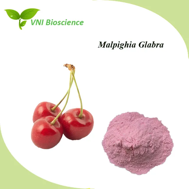 Certificado ISO Kosher 100% Pó Natural Vc 17% Extrato de Cereja Acerola