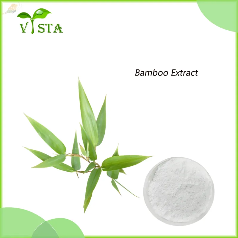 Extrato de Folha de Bambu Puro Natural 70% Silica Orgânica 10%-40% Flavonoides Extrato de Bambu
