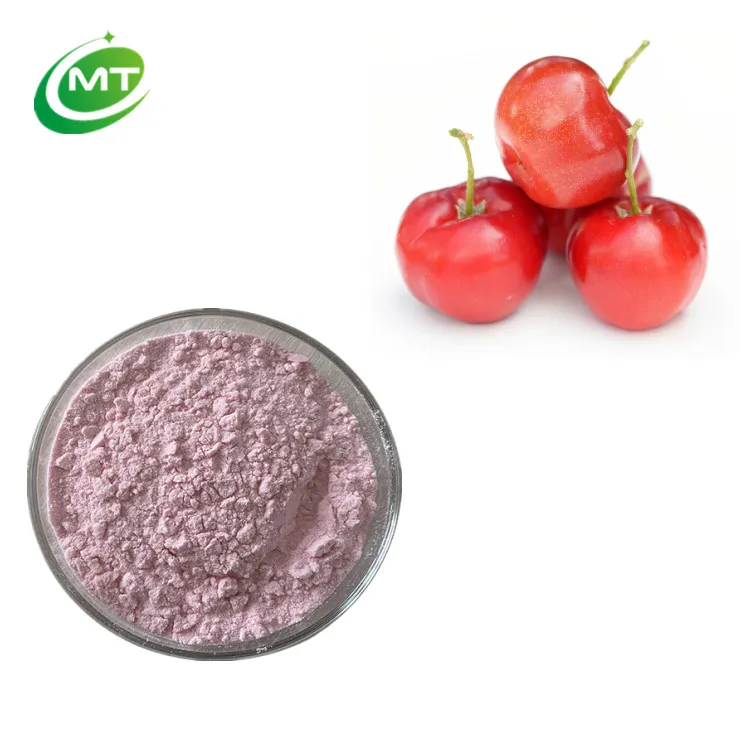 Fruta Natural Pura Certificada Halal Vitamina C 17% 25% Extrato de Cereja Acerola