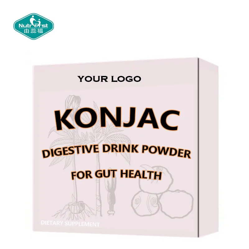 Suplemento Digestivo Personalizado em Pó de Extrato de Konjac para Emagrecimento e Saúde Intestinal