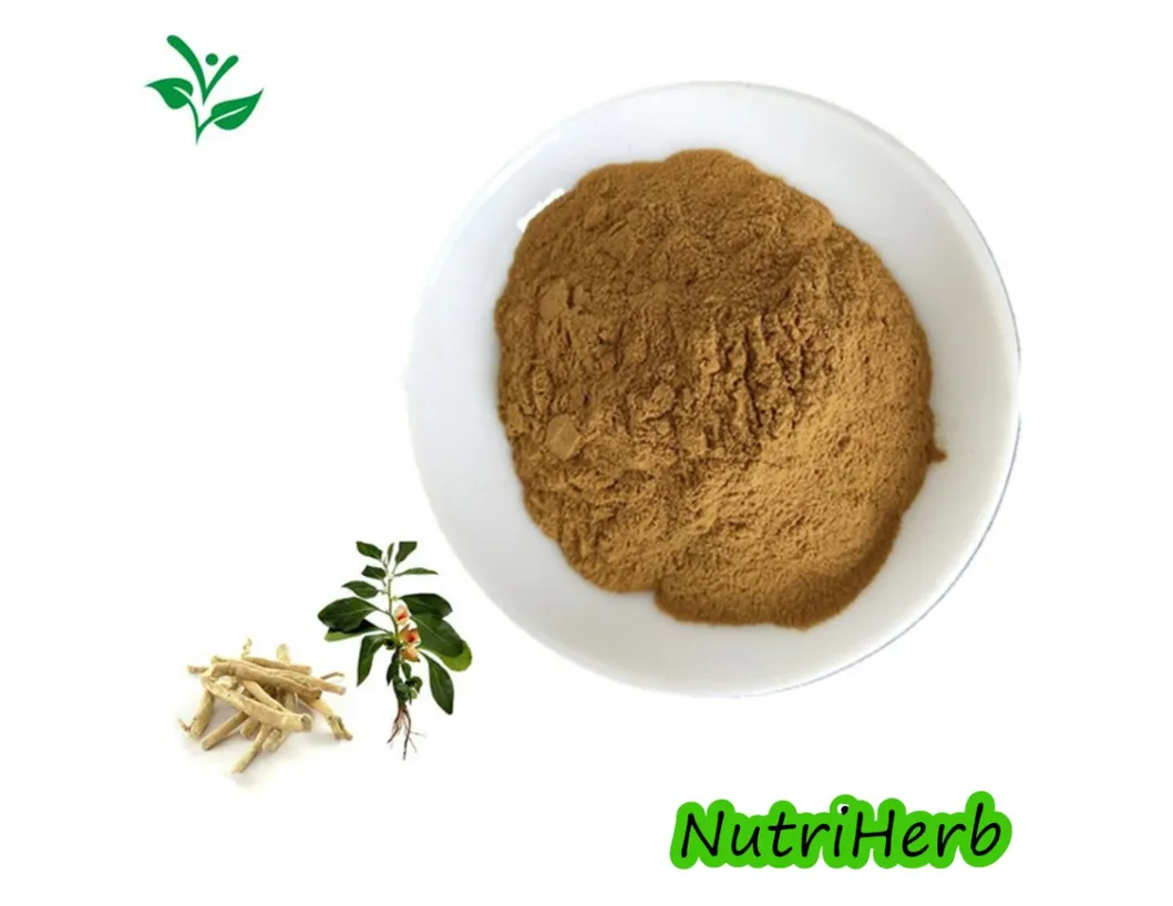 Extrato em Pó de Ashwagandha com Withanolides de Planta Natural 10%