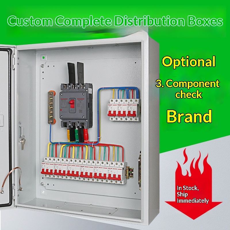 Customized Complete Set Distribution Box Single-phase Three-phase Four-wire 380V Open-mounted JXF 1 Model Factory Power
