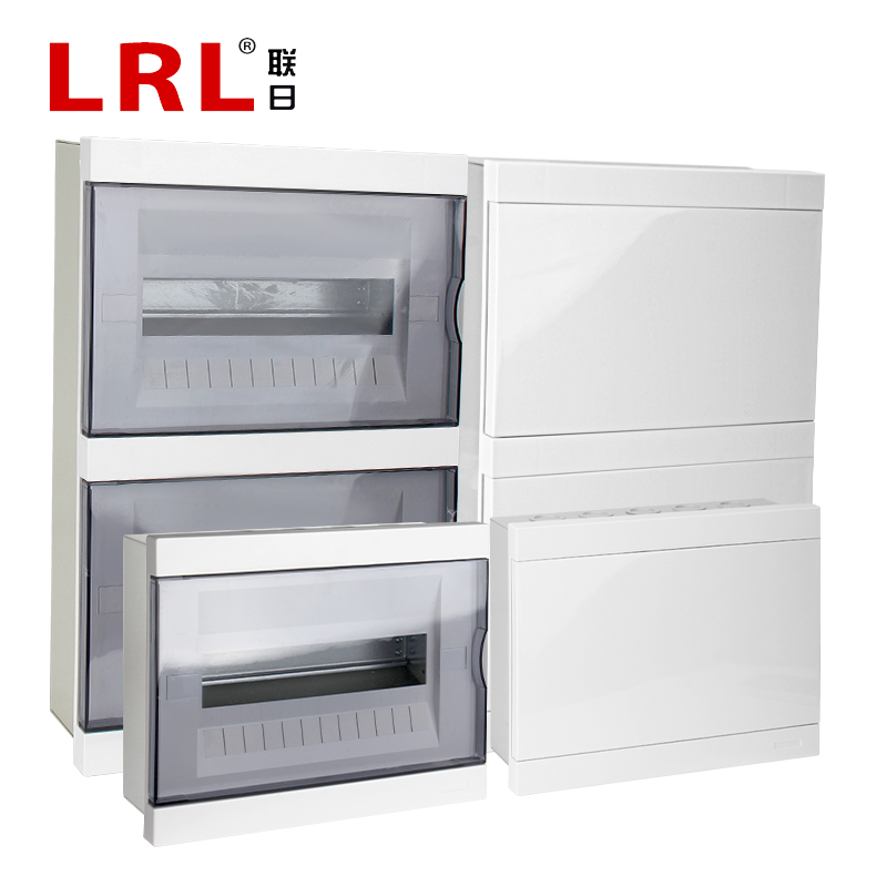 Lianri Small Indoor Household 36 Circuit Electrical Distribution Box LRP3-TRIPLE ROW Surface Enclosure Plastic Cover Cold-Rolled