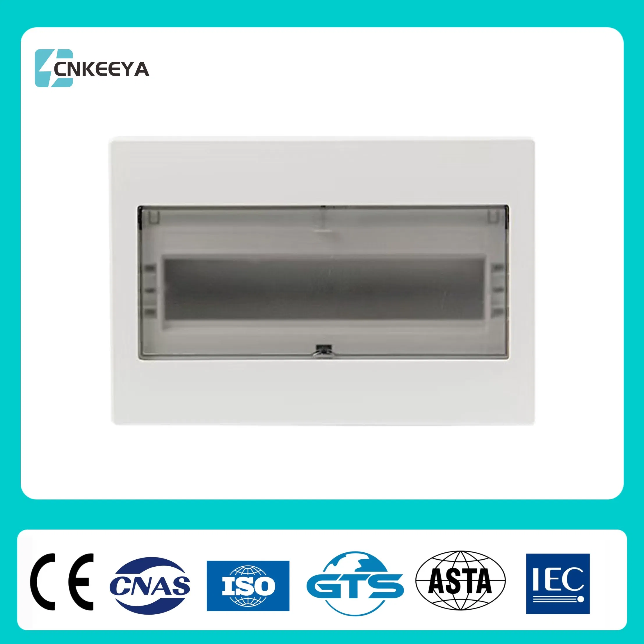 Cnkeeya Factory Price High Quality 9 Way Indoor and Outdoor Waterproof Plastic MCB Wall Mounted IP66 Distribution Switch Box Solar Combiner Box