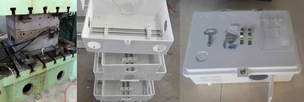 Insulation SMC Molding Fiberglass Water Meter Enclosure Box FRP Electrical Distribution Case Product