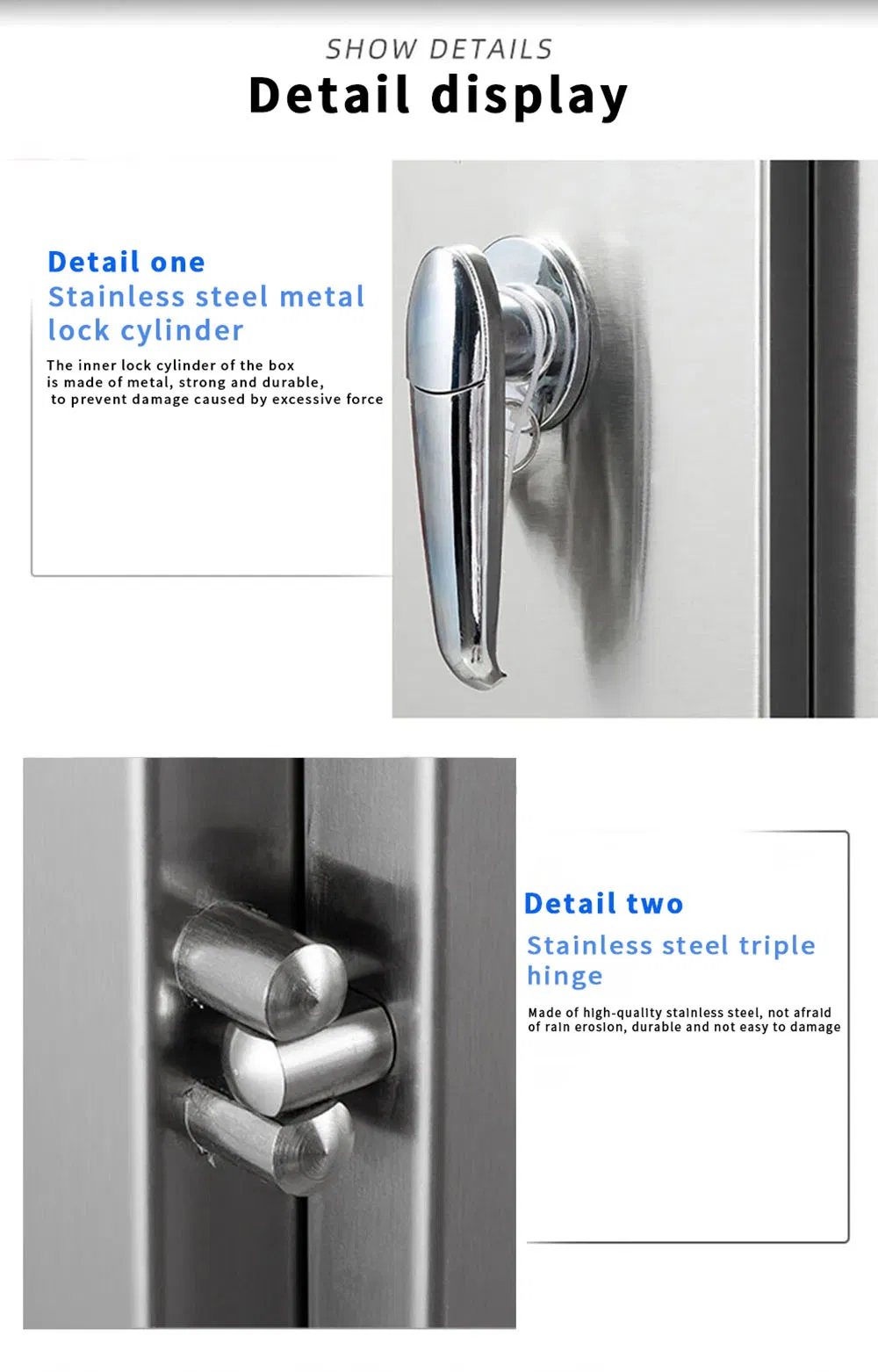 201 Stainless Steel Distribution Cabinet, Monitoring Box, Weak Current Control Cabinet, Outdoor Waterproof Box, 600X800X200