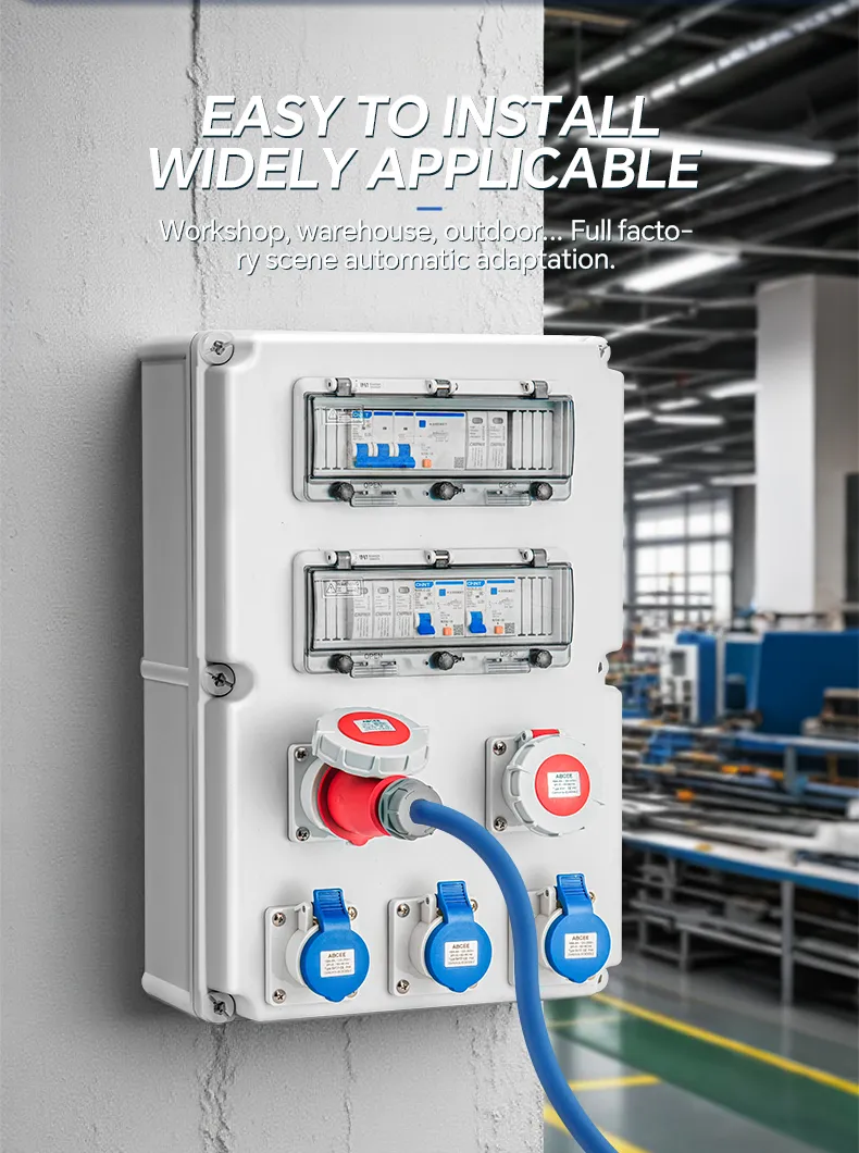 IP65 Waterproof Power Distribution Box with MCB for Smart Factories