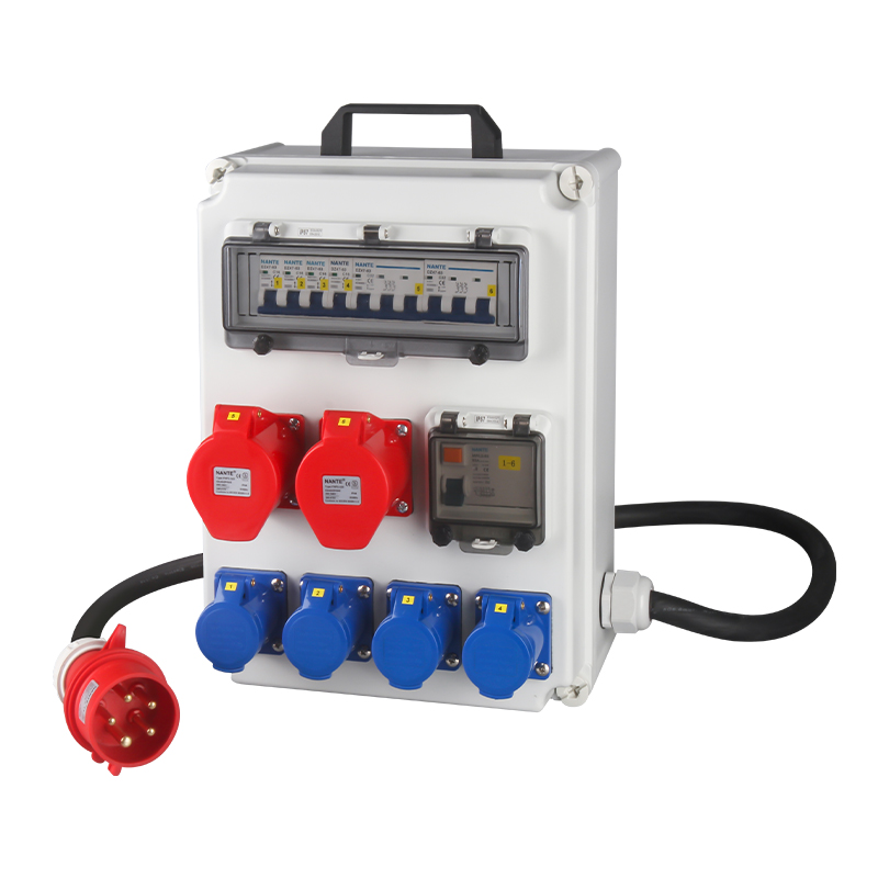 NANTE IP67 Waterproof Outdoor Portable 3-Way Industrial Socket Box Power Distribution Equipment