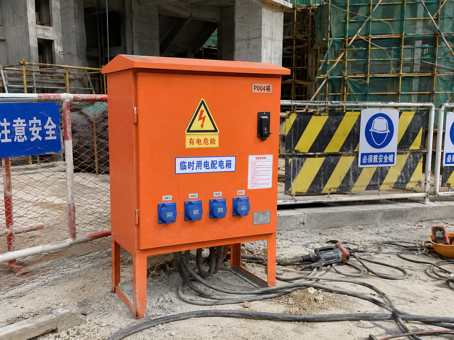 Waterproof Metal Electrical Distribution Box with Socket 380V 630A IP66 Rated for Indoor Construction Use