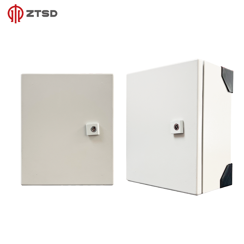 Outdoor Dustproof Metal Distribution Box IP65 Rated Steel Electrical Enclosure Cabinet Wall Mounted Power Box for Industrial Use