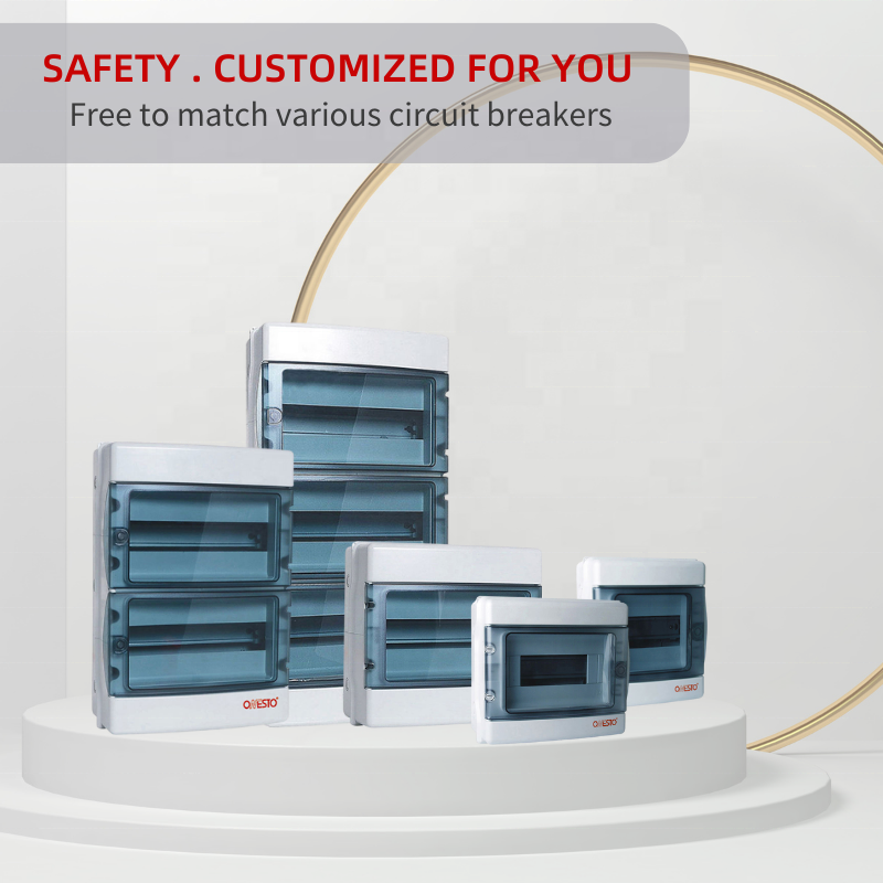 New Design Empty Combiner Box IP65 Outdoor Plastic Distribution Board 39way 3 Din Rail Electrical Distribution Boxes
