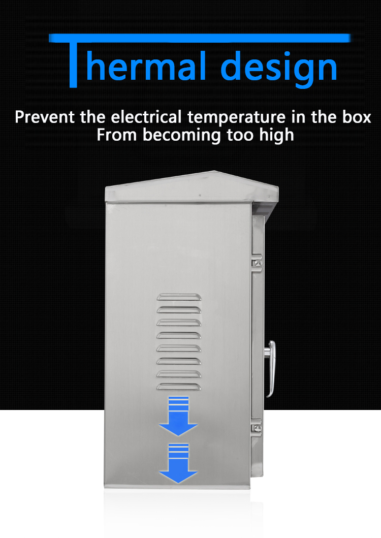 Outdoor Rainproof Stainless Steel Control Cabinet Electrical Metal Box Distribution Box Meter Box