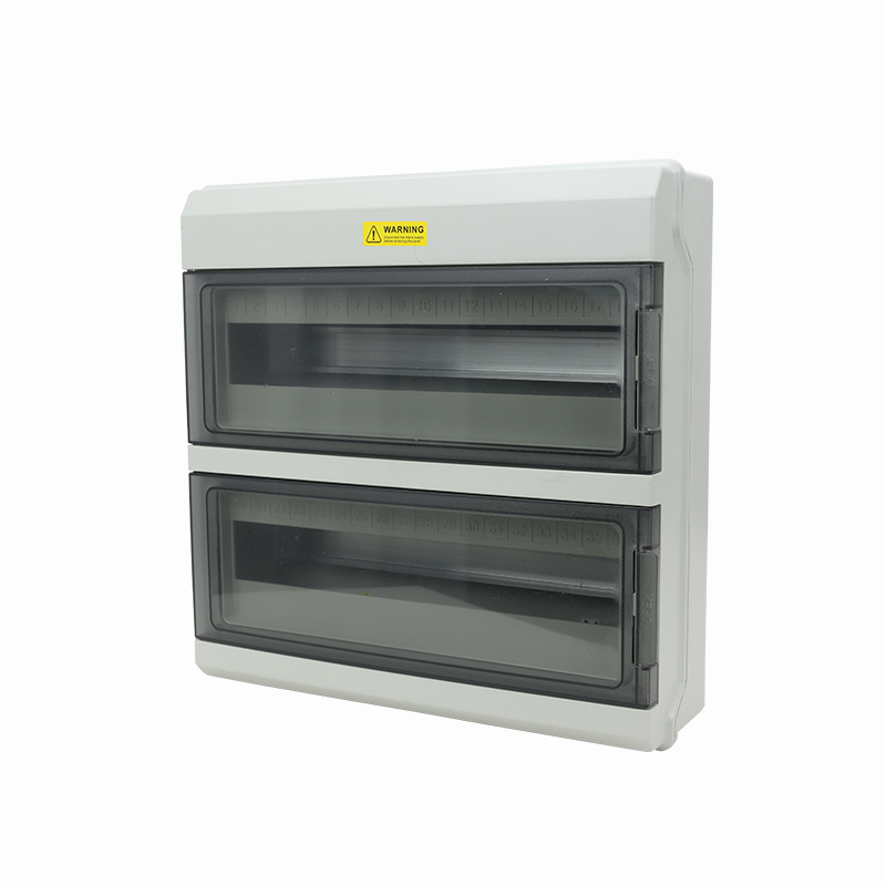 MZBOX HPC-54 Light Gray Outdoor Distribution Box IP65 Waterproof/Dustproof/Sunscreen PC+ABS Enclosure for Power Plants