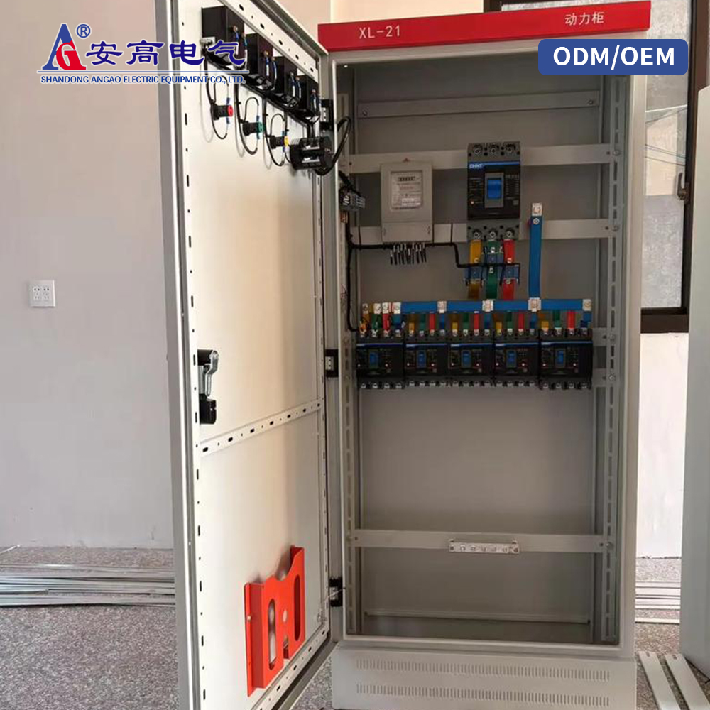 Angao OEM China Electrical Products Indoor Three Phase Assembly Steel XL-21 Low Voltage Power Distribution Distribution Box