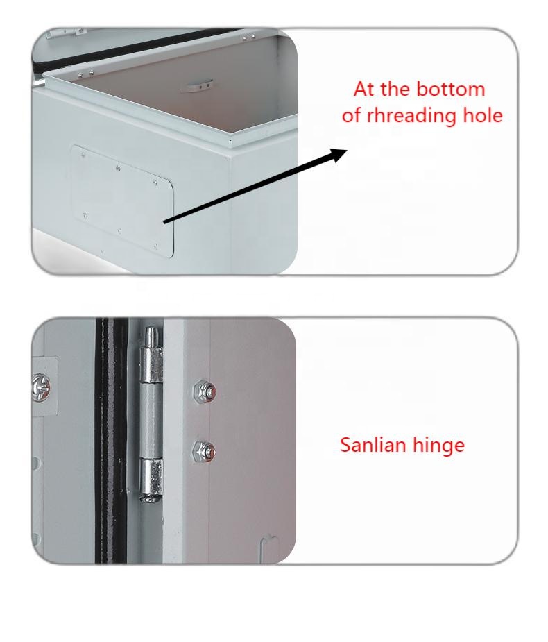 Outdoor Use IP65 CE Certified SPCC Steel Powder Coated IK10 Impact Protection Zinc Alloy Lock Electric Distribution Box