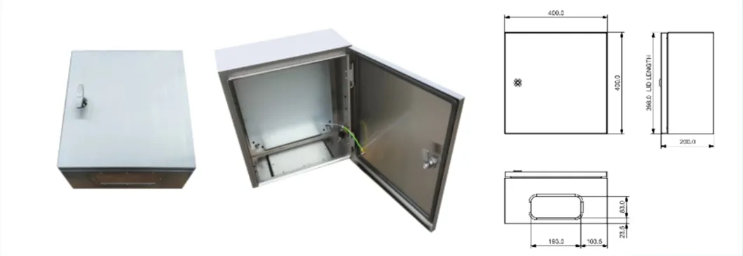 Outdoor Waterproof Wall-Mounted Metal Fabrication Power Control Supply Distribution Electrical Electric Cabinet Box