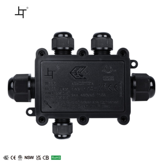 Durable PC PA66 Enclosure IP68 Waterproof Connection Box Outdoor Electrical Junction Box LED Power Connection