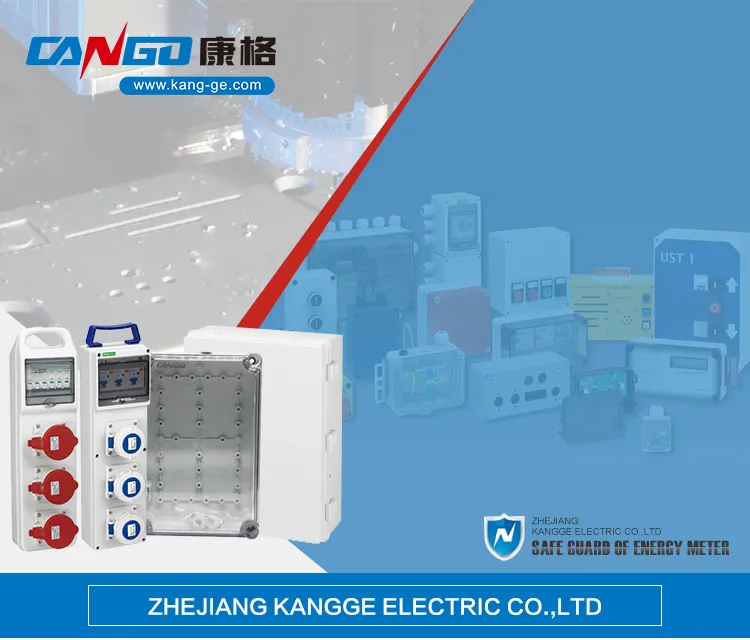 Outdoor Waterproof Power Distribution Box Wall Mounted Industrial Plug Socket Box