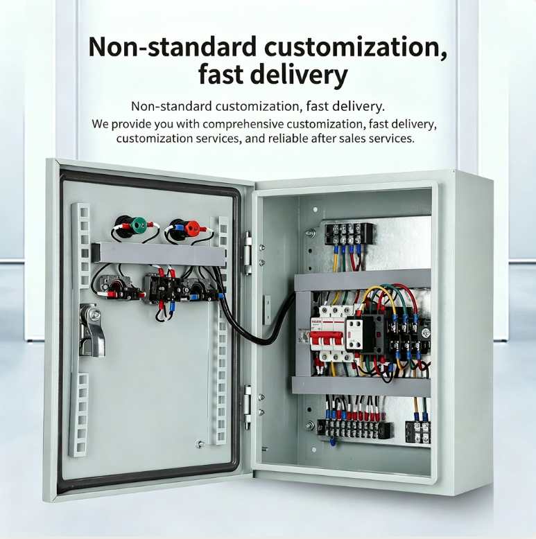 3 Phase Metal Power Distribution Box for Factories 30a/200a/300a/32a/63a Current 24v/240v Stable Power Supply Packaging Machines