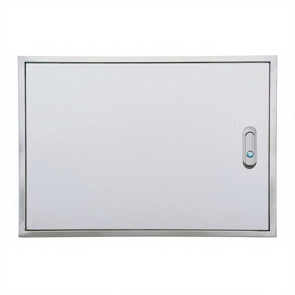 Stainless Steel 1.0mm Thick IP4X Access Cover Plate Interior Embedded Distribution Box Housing