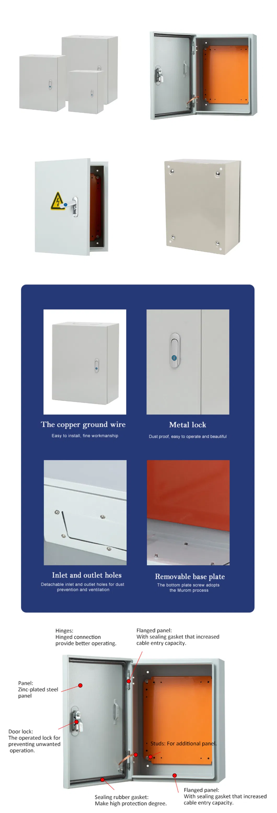 High Quality Jxf Series Wall Mounted LV Power Control Box Floor Mounted Distribution Box
