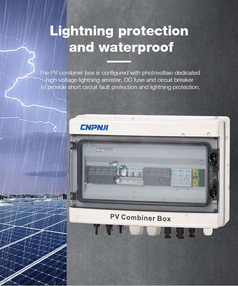 IP65 Combiner Box Solar DC Power Distribution Box for Solar System