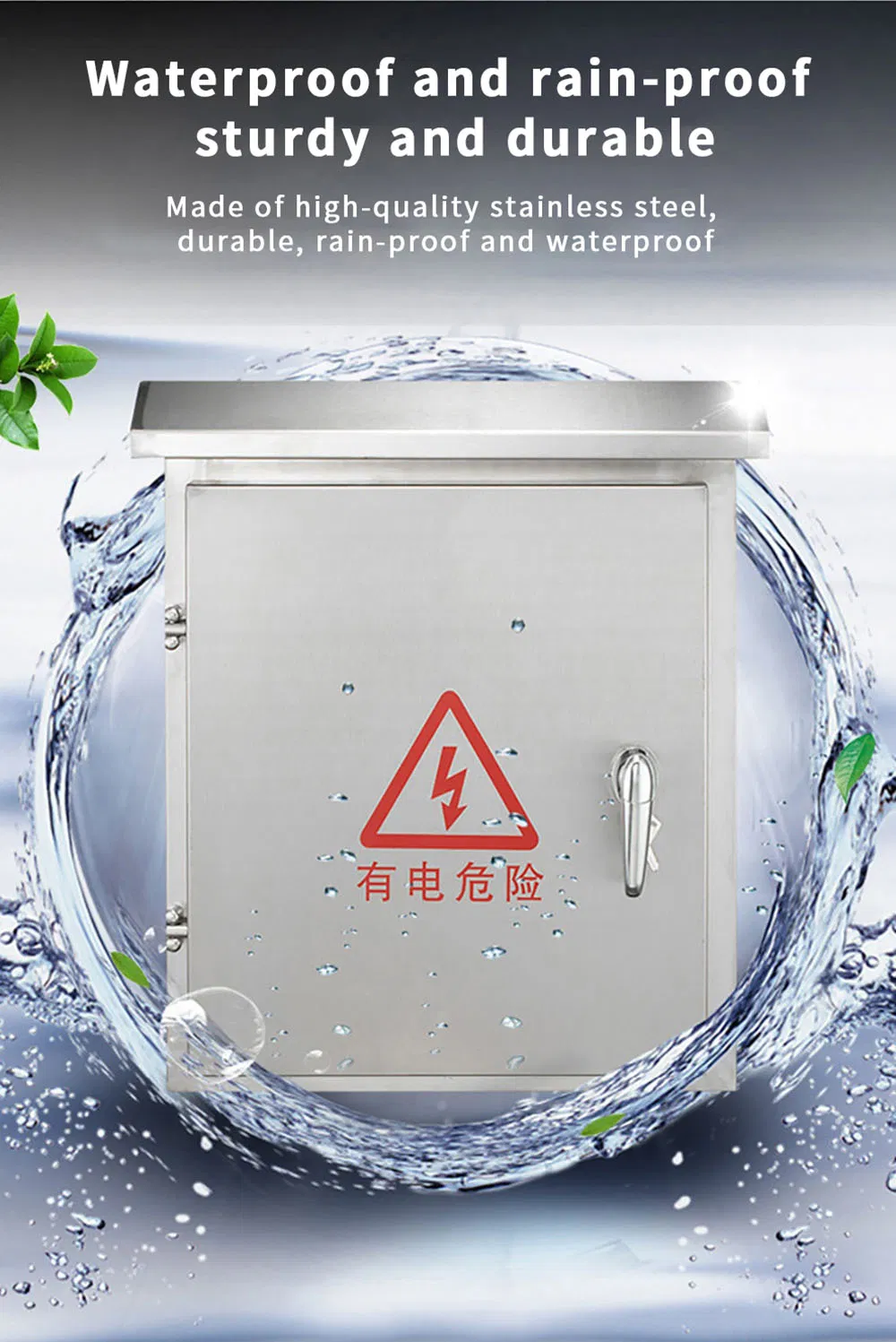 201 Stainless Steel Distribution Cabinet, Monitoring Box, Weak Current Control Cabinet, Outdoor Waterproof Box, 600X800X200