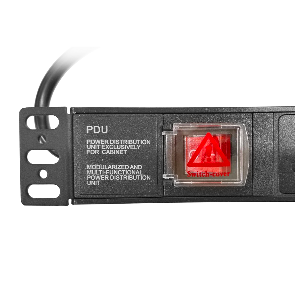 1U 8-Port Aluminum Alloy Shell Rack Cabinet Power Distribution Unit PDU Socket, Thailand 250V 16A