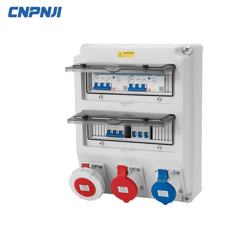 Industrial Power Distribution Box Socket Enclosure Case Waterproof Electrical Panel Equipment Circuit Breaker (MCB) Combination Box
