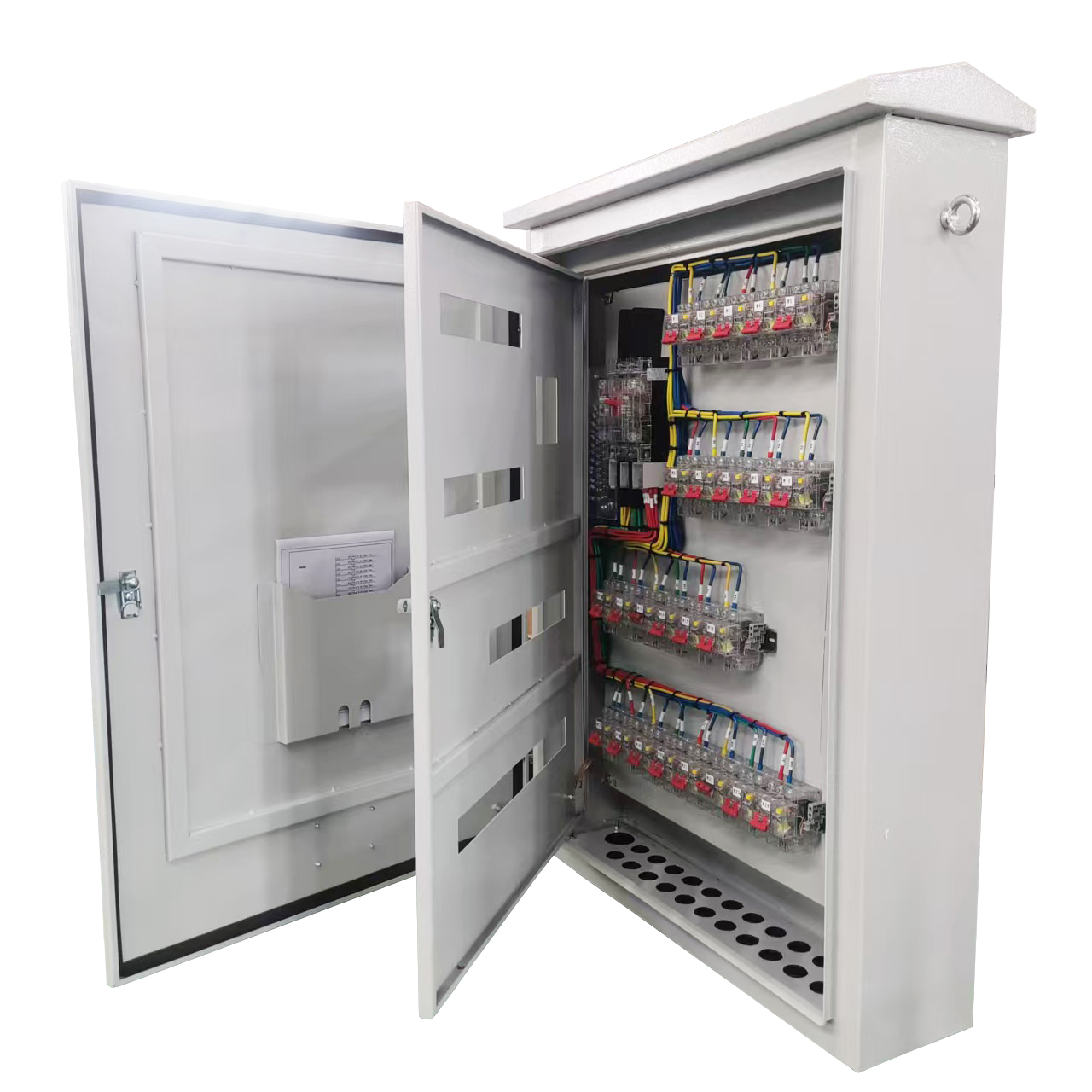 Portable Industrial Electrical Distribution Board 1.2mm High-Footed Temporary Power Construction Site Distribution Box Metal CE