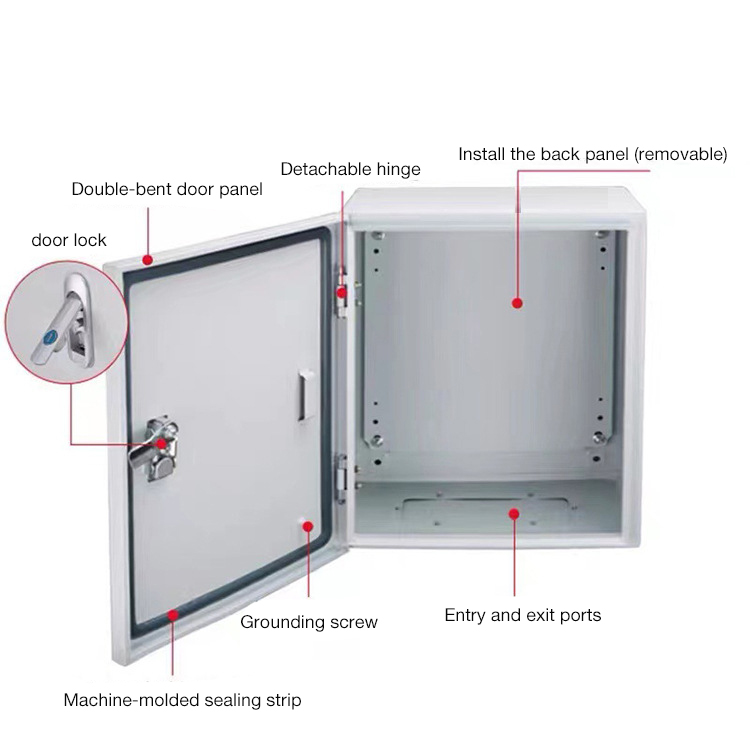 Fast Delivery Wall-mounted Power Control Box Outdoor Waterproof Stainless Steel Electrical Distribution Equipment