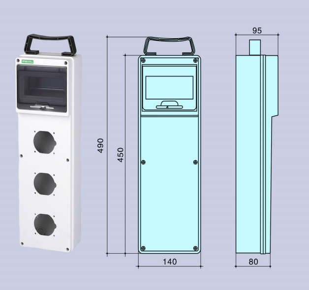 Good Selling Outdoor Waterproof Power Distribution Box Wall Mounted Industrial Plug Socket Box