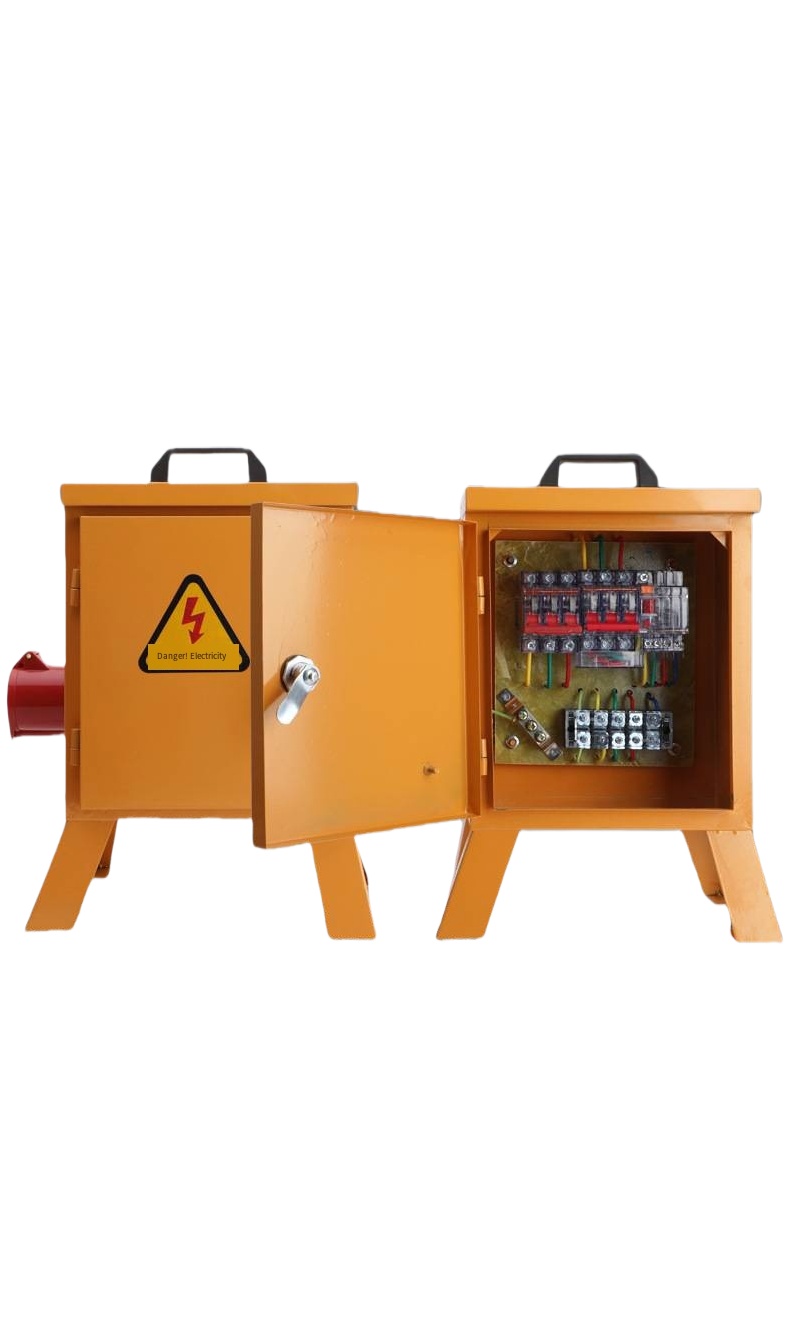 Portable Outdoor Power Distribution Equipment Weatherproof Electrical Panel Box for Construction and Renovation