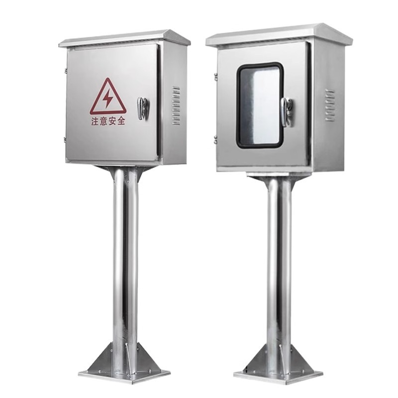 Outdoor Stainless Steel Floor-standing Distribution Box New Energy BYD Car Column Charging Station Instrument Protection Box