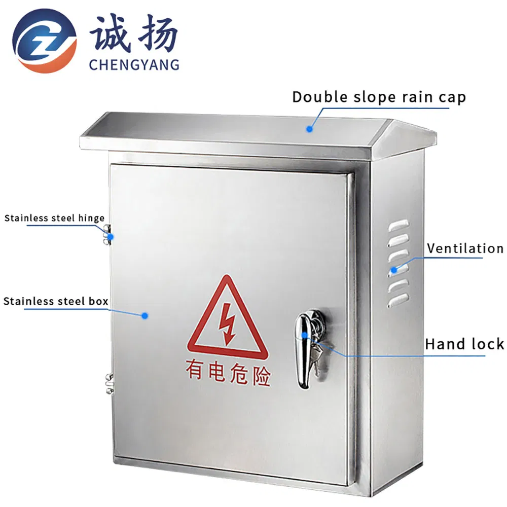 201 Stainless Steel Distribution Cabinet, Monitoring Box, Weak Current Control Cabinet, Outdoor Waterproof Box, 600X800X200