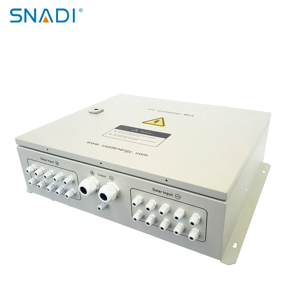 Waterproof IP65 PV Solar Array Combiner Box Power 3 Phases Distribution Box