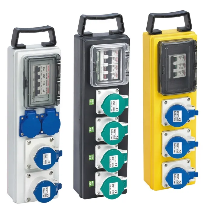 Outdoor Waterproof Power Distribution Box Wall Mounted Industrial Plug Socket Box