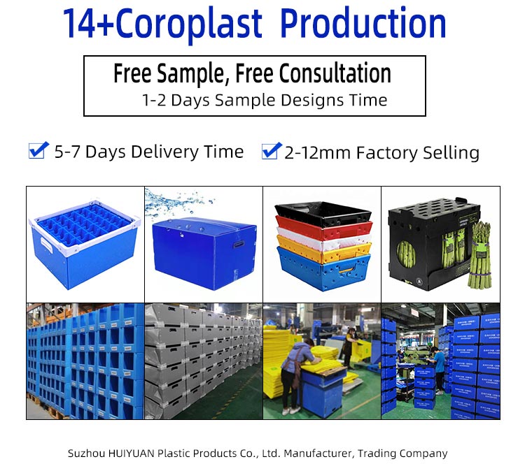 Foldable PP Corrugated Hollow Plastic Storage Box
