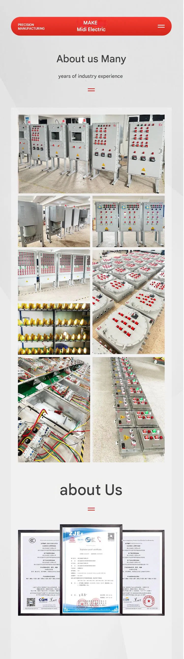 Modular Cast Aluminum Alloy Shell High Voltage Electrostatic Spraying Explosion-Proof Distribution Box
