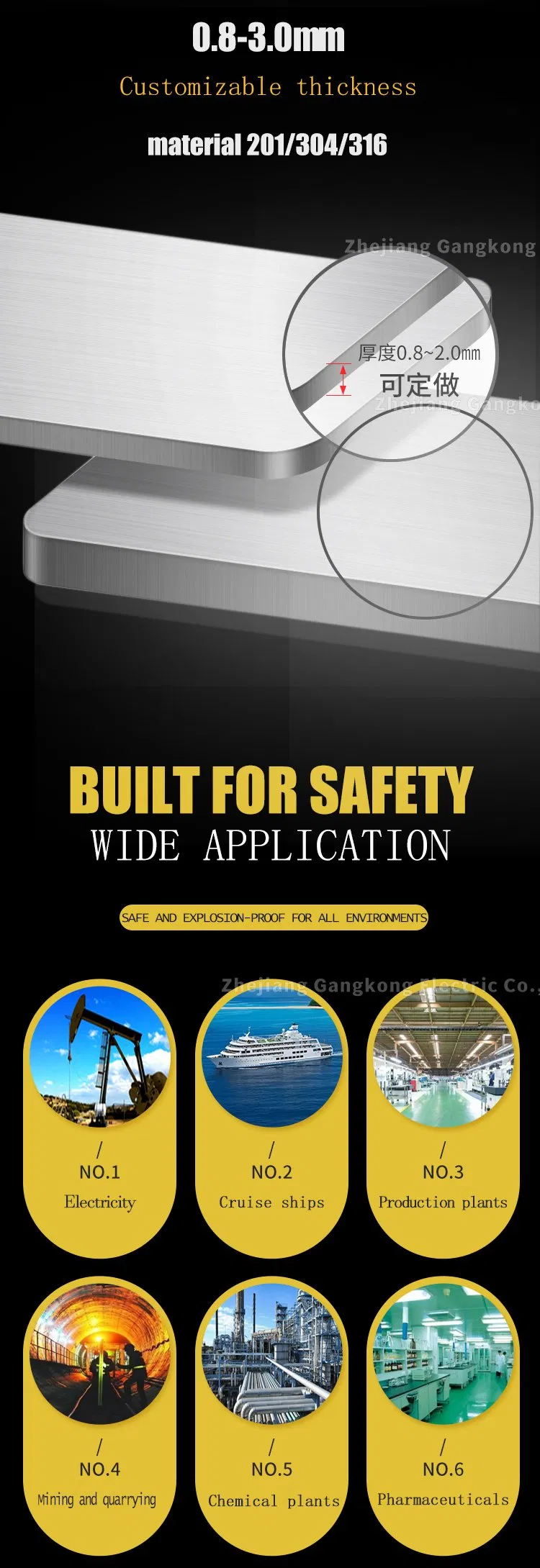 Affordable Compact Stainless Steel Column Distribution Box for Sale