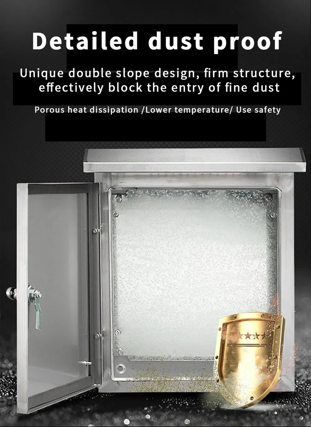 201 Stainless Steel Distribution Cabinet, Monitoring Box, Weak Current Control Cabinet, Outdoor Waterproof Box, 600X800X200