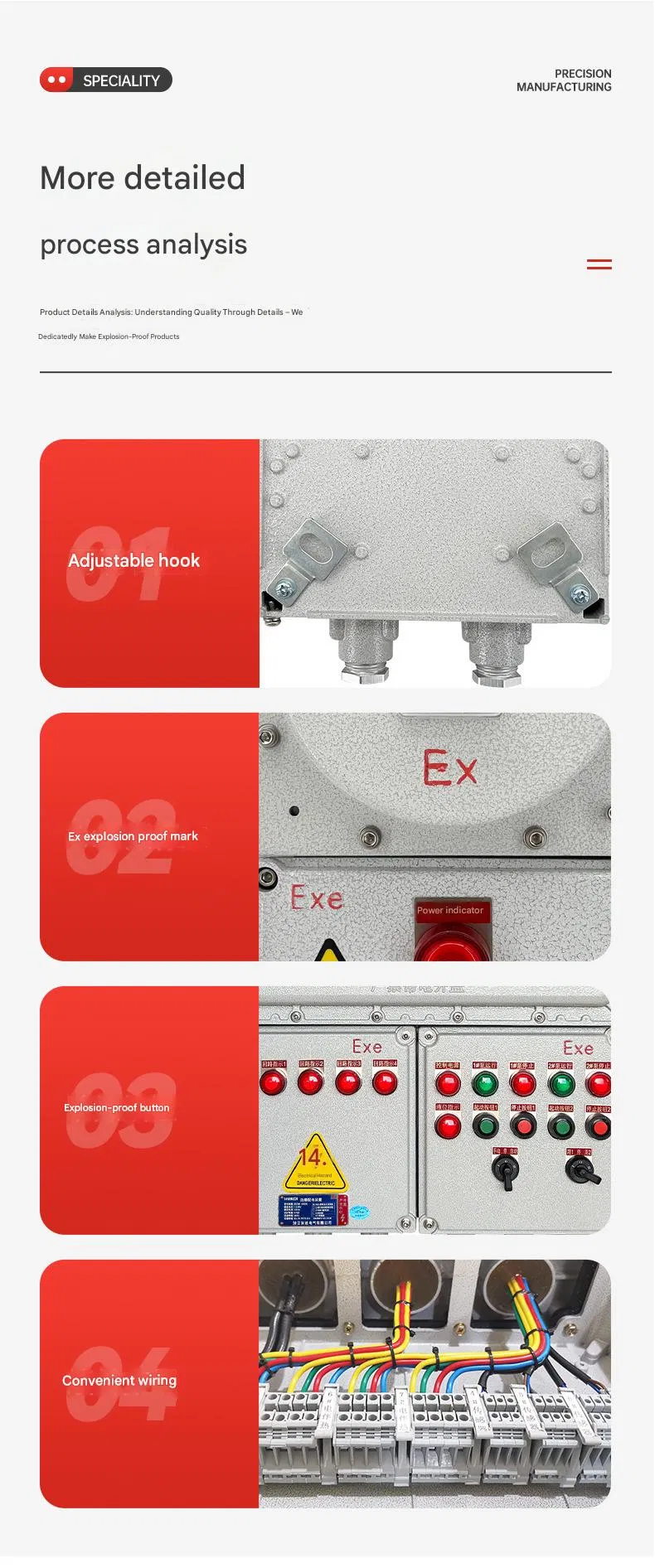 Modular Cast Aluminum Alloy Shell High Voltage Electrostatic Spraying Explosion-Proof Distribution Box