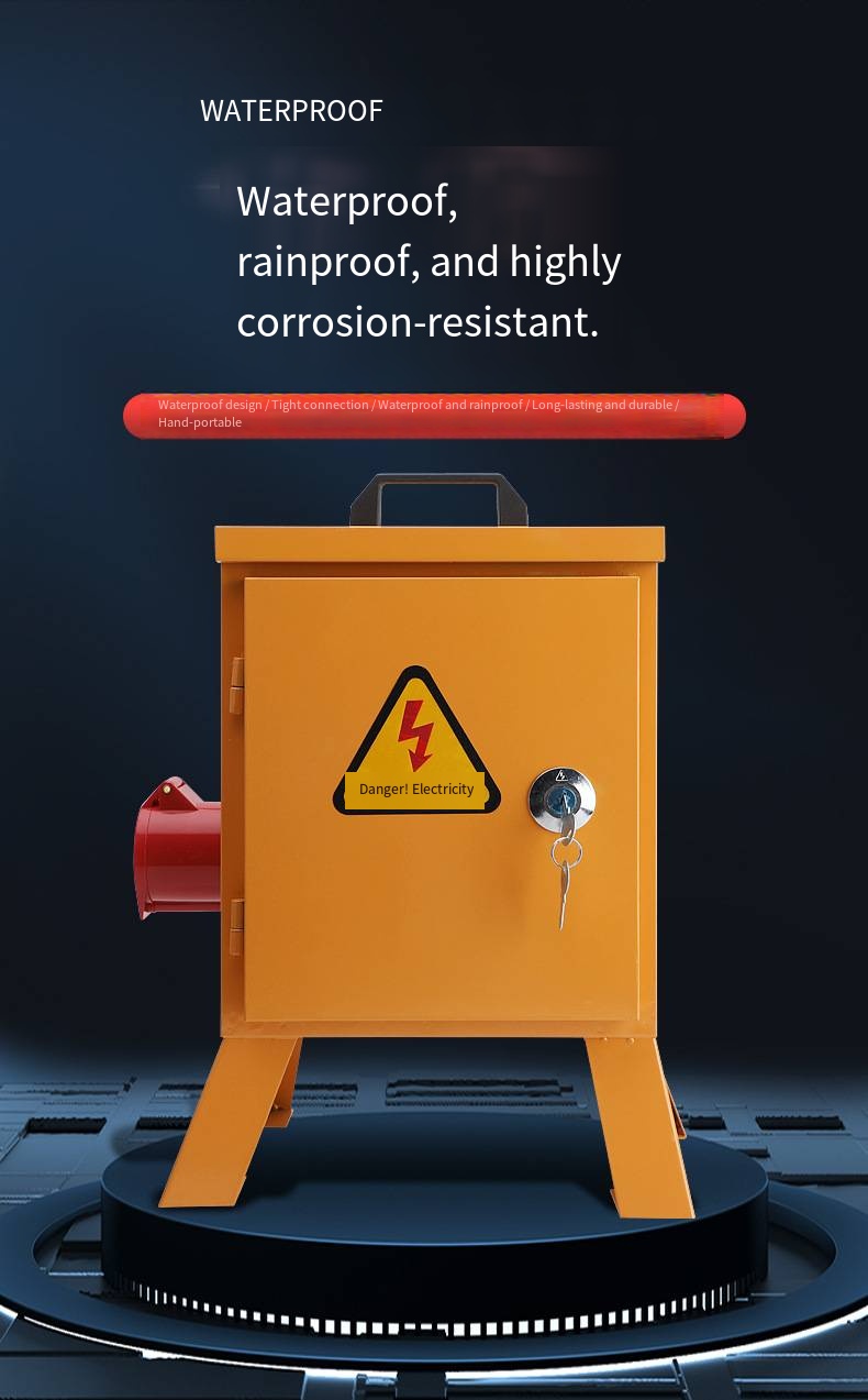 Outdoor Complete Low-Voltage 220V 15A System 6/8 Sockets for Construction Site Temporary Power Distribution Box Equipment