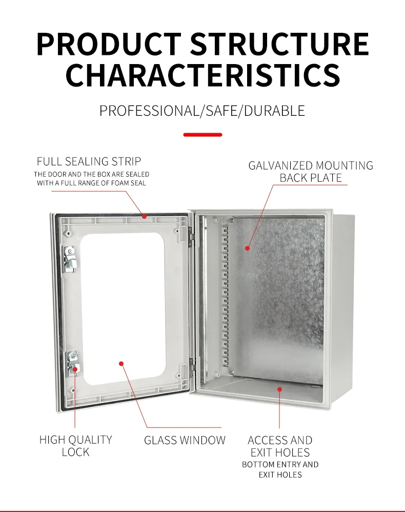 Fiberglass Power Distribution Cabinet Box Components