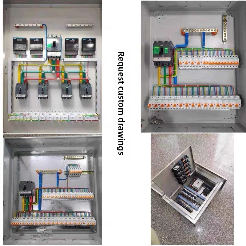 Customized Complete Indoor Distribution Box XL21 Power Cabinet Three-phase Four-wire Electric Meter Socket Lighting Box