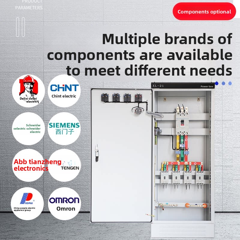 Customized Complete Indoor Distribution Box XL21 Power Cabinet Three-phase Four-wire Electric Meter Socket Lighting Box