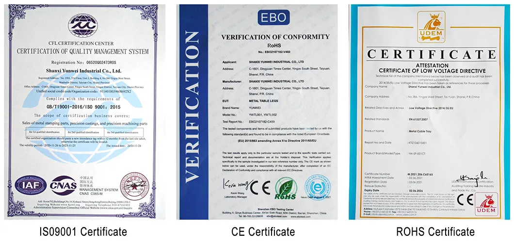 Product Certifications CE ISO RoHS